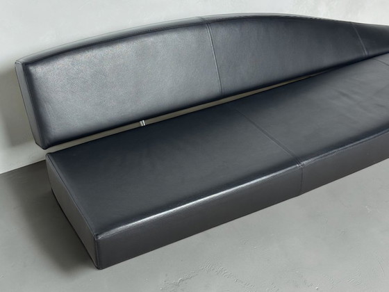 Ensemble de 2 canapés Cassina Aspen en cuir noir Jean-Marie Massaud – Canapés 3 places, Leather (photo 9 of 13)