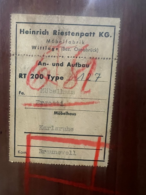 Image 1 of Mid-Century Sideboard by Heinrich Riestenpatt – Model RT 200 Type 127 – German Design of the 1960s