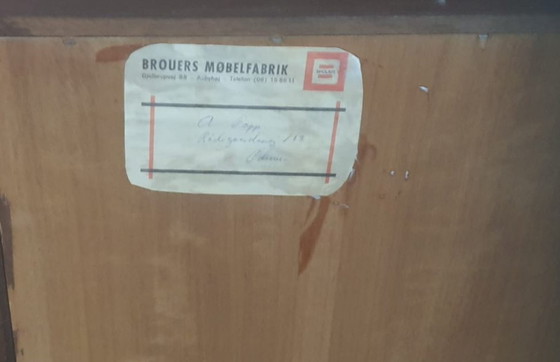 Image 1 of Large Danish tall shelf in rosewood by Erik Brouer for Brouer’s Mobelfabrik.