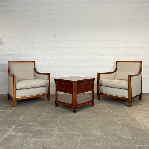 Schuitema Art Deco Set: Sofa and Two Armchairs