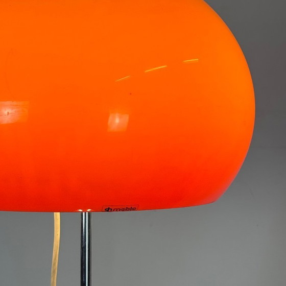 Image 1 of Harvey Guzzini "Lucerna" Floor Lamp, Orange, 1960s – Italian Design
