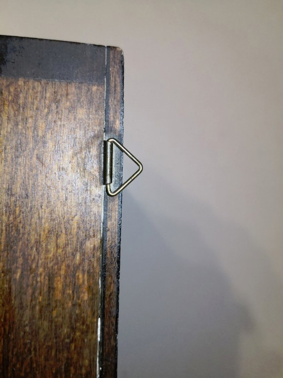 Raro orologio antico, vintage, retrò, in legno e porcellana, proveniente da Parigi / anni '70 (photo 13 of 17)