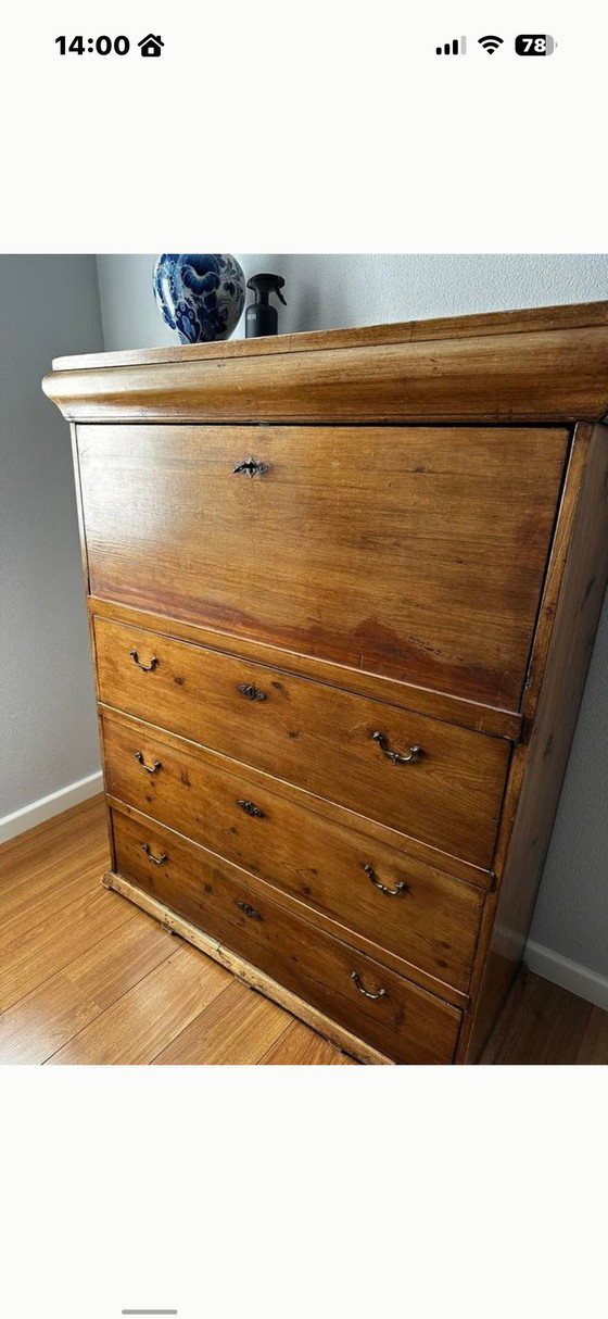 Image 1 of Prachtige antieke/vintage secretaire/kast