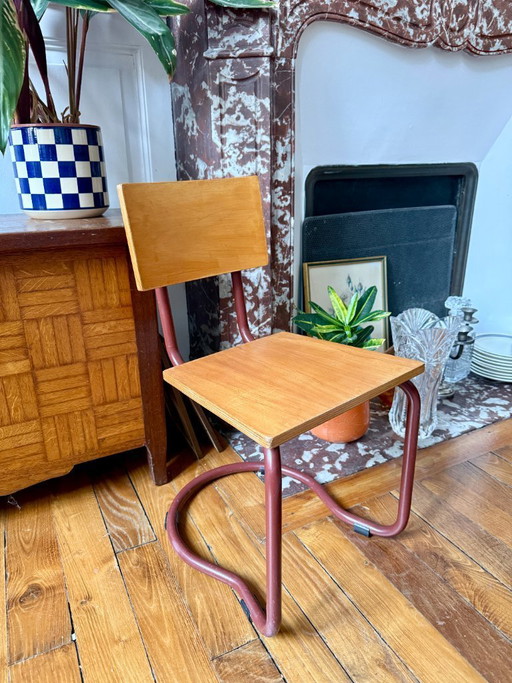 Chaise enfant vintage design Jacques Hitier années 70