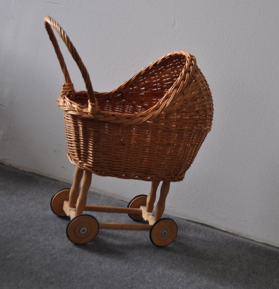 Antique Wicker Toy Pram – Decorative Objects, Wood (photo 6 of 6)