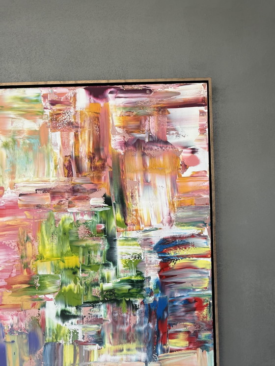 Image 1 of Statement-Piece „Colour Drift“, 140 x 100 cm, inklusive Schattenfugenrahmen