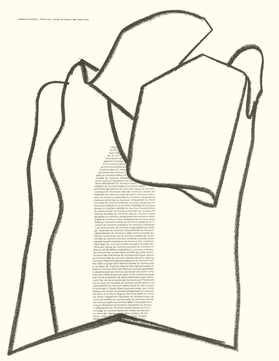 Image 1 of Pierre TUAL Expo - Galerie de France (Dominique Fourcade), Originalplakat 1990