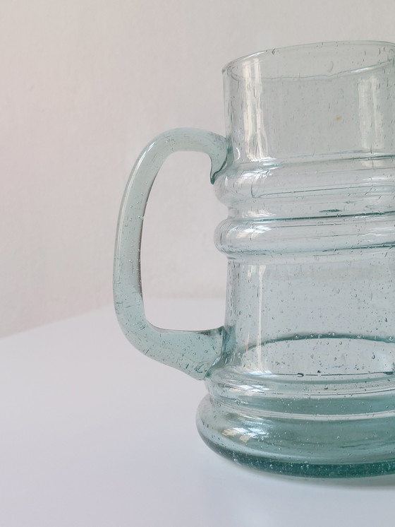 Image 1 of Coppia di caraffe/brocche in vetro vintage di metà secolo