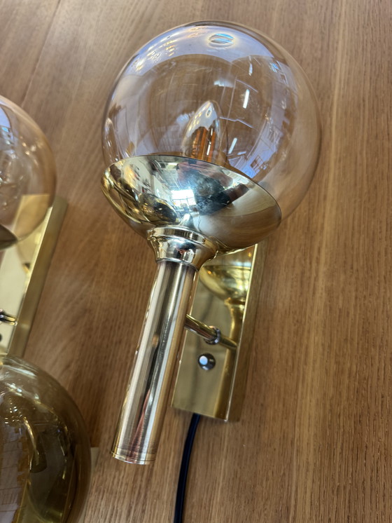 Image 1 of Set di 2 lampade da parete di Svend Mejlstrøm per Mejlstrøm Belysning - Eleganza danese in ottone e vetro