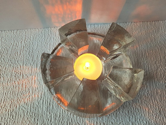 Image 1 of Vintage Georgshütte Glass Design Teapot Warmer / Rechaud / Tea Light Holder – West Germany