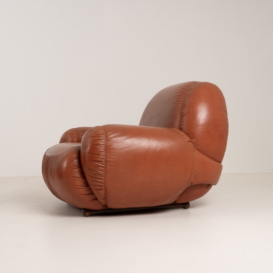 Image 1 of Italian Leather Lounge Chair