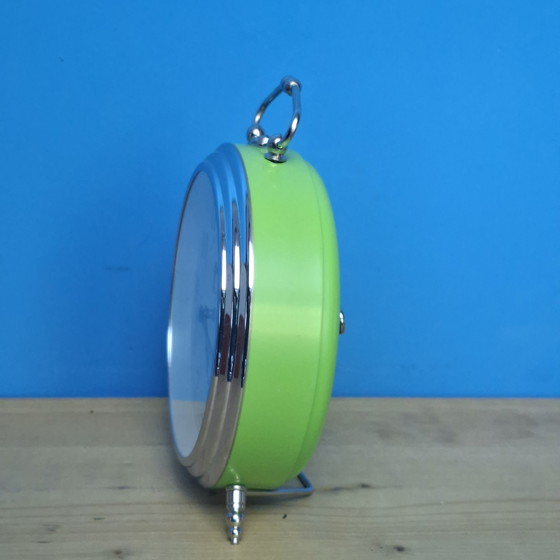 Image 1 of Bayard Mid Century Green Alarm Clock