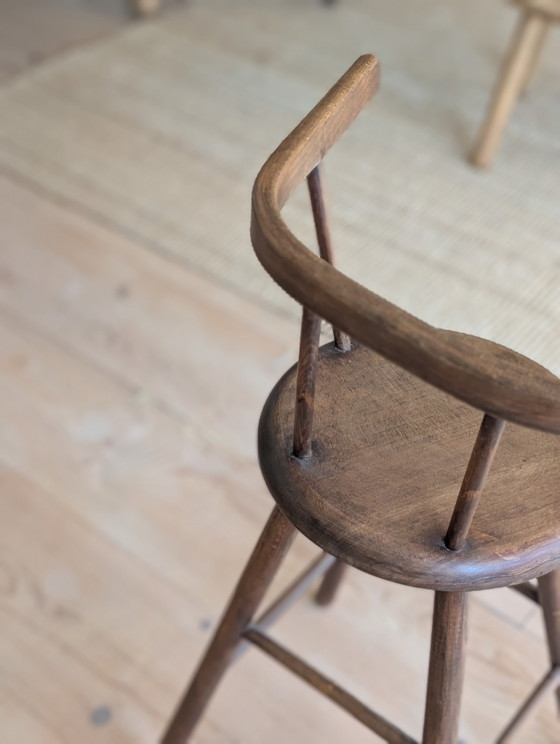 Chaise haute vintage style Kibofa, années 1960, en bois – Tabourets, Wood (photo 5 of 7)