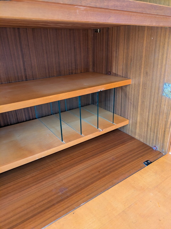 Image 1 of Vintage teakhouten highboard, secretaire 