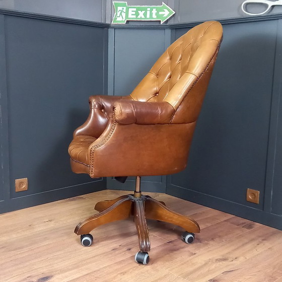 Image 1 of Vintage Chesterfield Office Chair