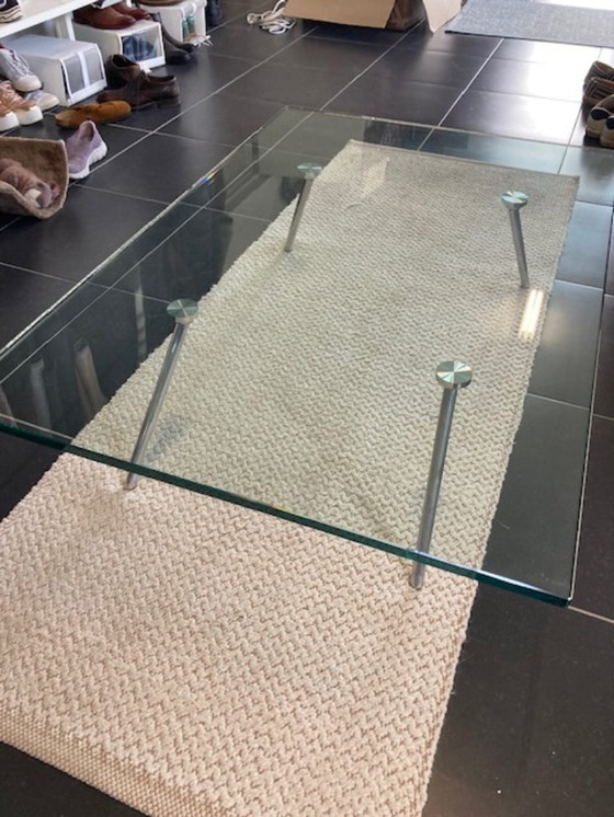 Image 1 of Tavolino Maupertuus, vetro trasparente, 120x80x30