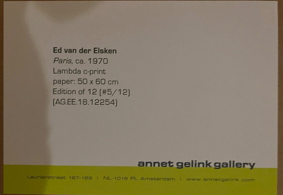 Image 1 of Ed van der Elsken Paris 1970