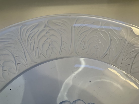 Image 1 of Grote Art Deco schaal van Jules Henri Vernon voor Pukeberg Zweden, rond 1930