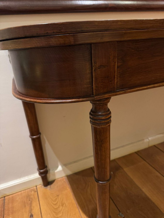 Image 1 of OAK SIDETABLE folding table - dining table WALL TABLE EICHHOLTZ