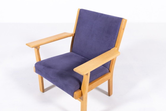 Image 1 of Poltrona di design scandinavo disegnata da Hans Wegner per Getama, Danimarca, anni '80.