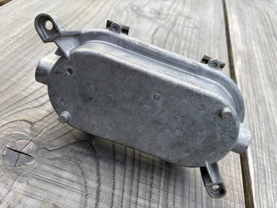 Image 1 of Lampe de bunker EOW en verre martelé de grande taille