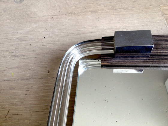 Image 1 of Art-Deco-Dienblade mit Spiegelglas