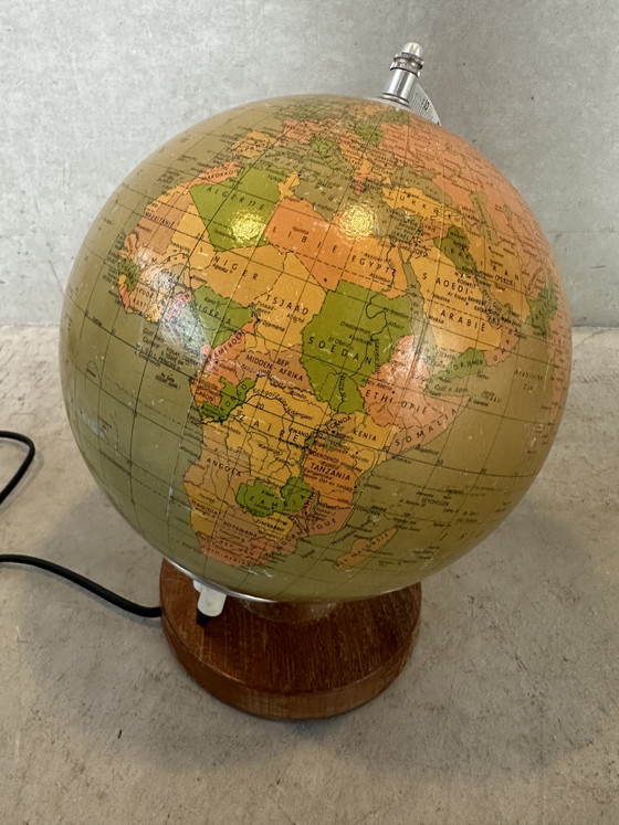Mappamondo Vintage 1980/ Illuminazione - Vetro – Räth, Lampade da tavolo, Wood, Glass (photo 2 of 12)