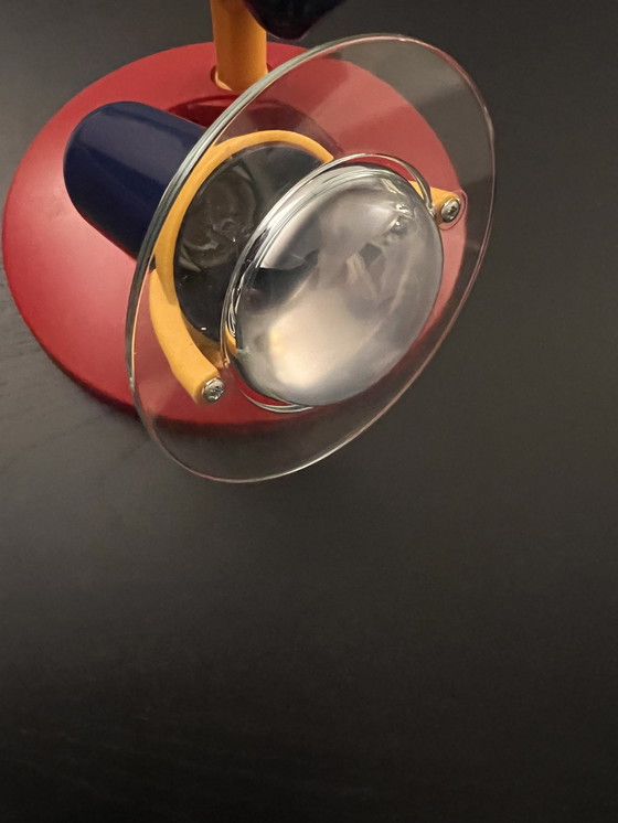 Image 1 of Vintage Massive Memphis - stijl plafondspot – 2 richtbare spots – jaren ’80 – model 2874/62 N1 – als nieuw