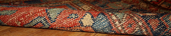Image 1 of Handmade antique Persian Kurdish runner 3.3' x 11.7' (100cm x 356cm) 1900s - 1B431