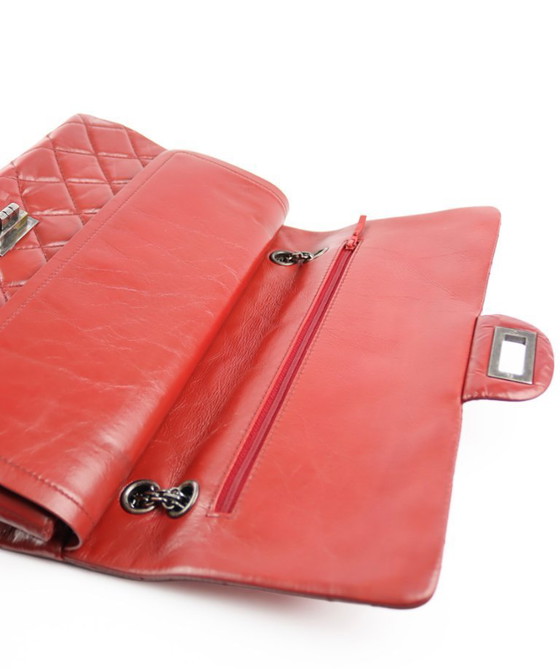 Image 1 of Chanel 2.55 Reissue Jumbo Red Aged Calfskin