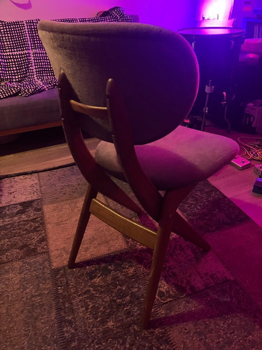 Louis Van Teeffelen - 1960 - Silla de tijera de teca