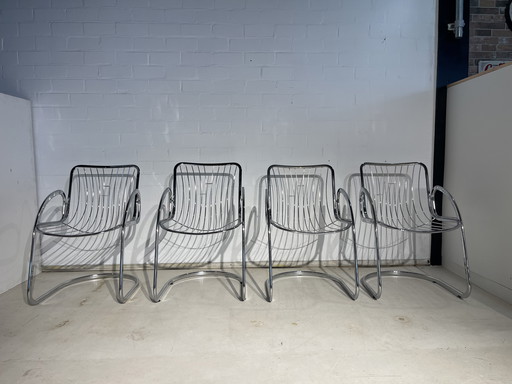 Gastone Rinaldi vintage stoelen Rero Artdeco 