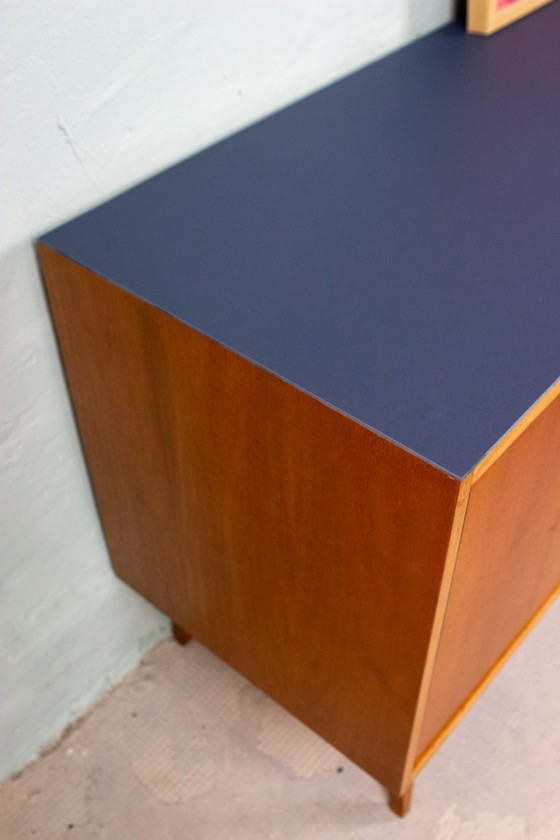 Image 1 of Vintage sideboard chest of drawers Mid Century teak nut 60s