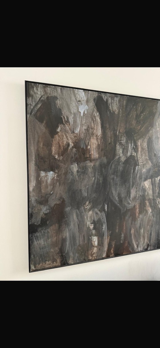 Image 1 of Michél Poort schilderij/art work  “black tulps”