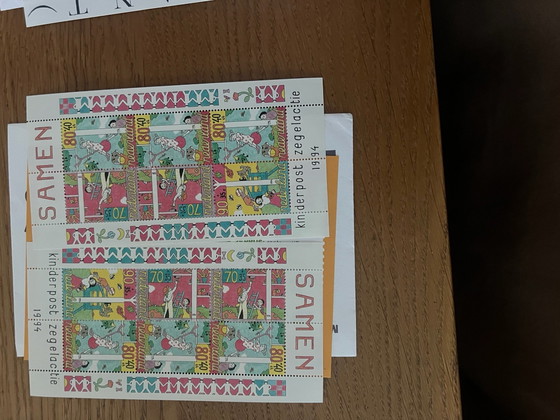 Francobolli per bambini 1986-2024, quasi tutti 2 fogli all'anno, Litografie e stampe, Carta, Multicolore (foto 9 di 15)