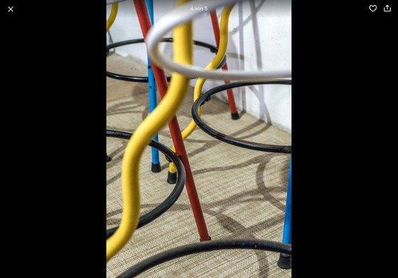 Image 1 of TABURETE DE BAR DÚPLEX Original JAVIER MARISCAL, 6 disponibles