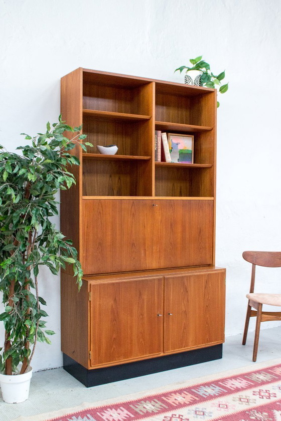 Image 1 of Credenza vintage Poul Hundevad in teak per segreteria