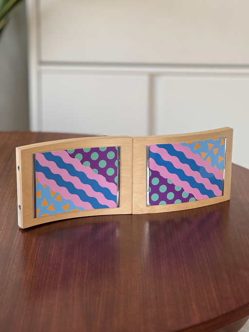 Vintage IKEA picture frames plywood modular Scandinavian design 90s