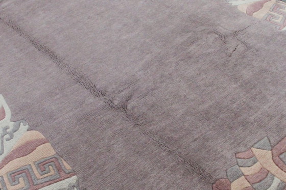 Original Modern Designer Highland Wool Rug Nepal 295 x 199 cm, Rugs & carpets, Purple (photo 5 of 9)