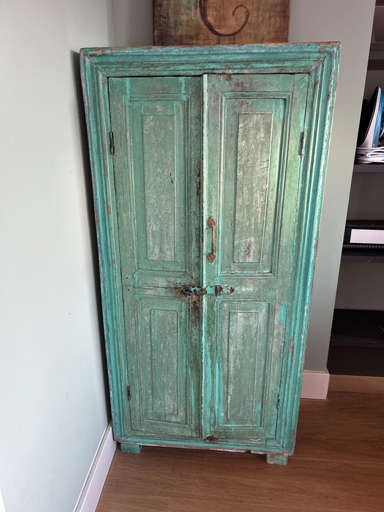 Image 1 of Unique Vintage Indian Cabinet (Almirah) - bohemian eye-catcher
