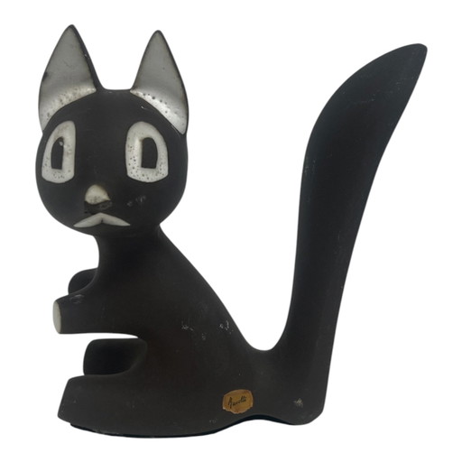 Seltene Katzenfigur von Jaap Ravelli, 1950