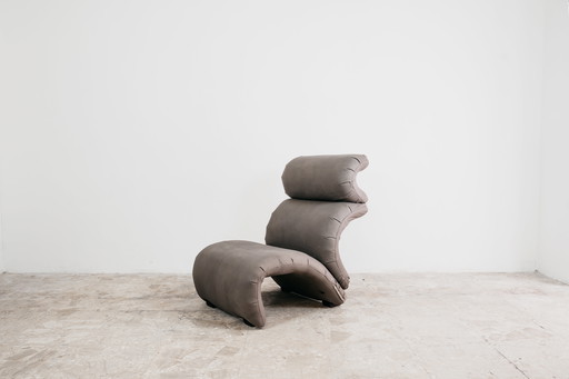 Vintage fauteuil uit de jaren 80 in modern design