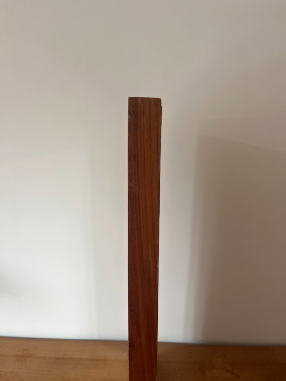 Image 1 of Vintage Danish teak mirror with mitered edges