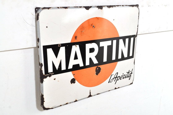 Image 1 of Panneau en émail Martini, 1950