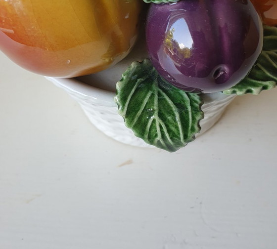 Image 1 of Cesto di frutta vintage in ceramica. Anni '50-'60.