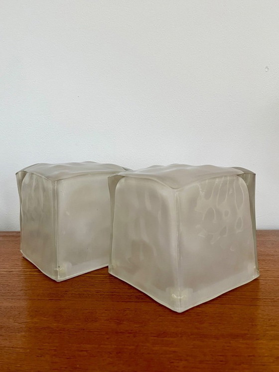 Image 1 of 2x (Set) Lampada da tavolo Ikea Iviken Ice Cube