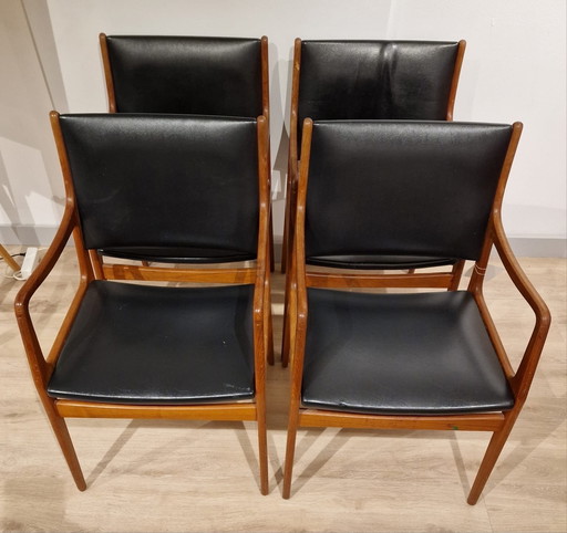 4X Danish Armchairs