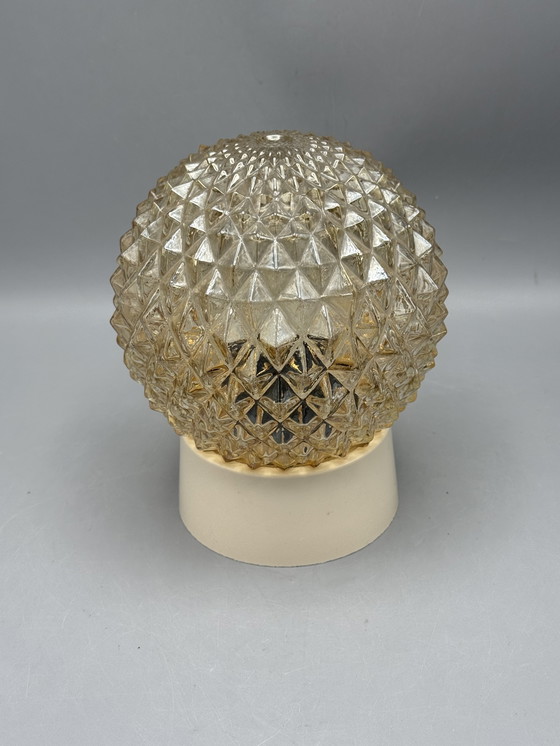 Image 1 of Vintage ceiling lamp in cut glass