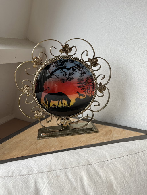 Lampe de cheval vintage des années 1950 ou 1960