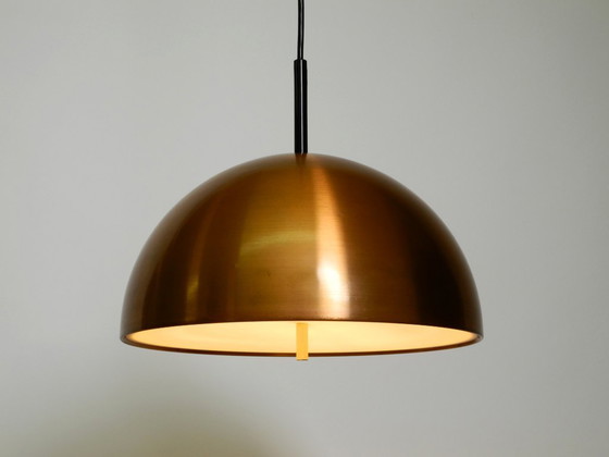 Image 1 of Rara lámpara colgante Space Age original de los años 70 con pantalla de cobre de Staff